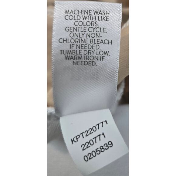 J. Jill Pure Jill Pull On White Slim Leg Cropped Stretch Pants Terry Womens 2X - Picture 5 of 8